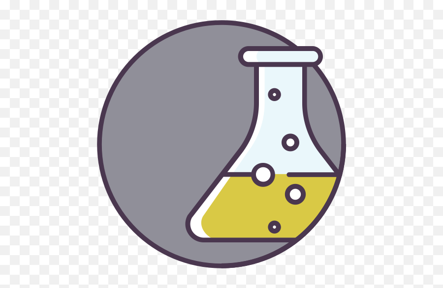 Flask Liquid Science Chemical Icon - Laboratory Flask Png,Erlenmeyer Flask Icon
