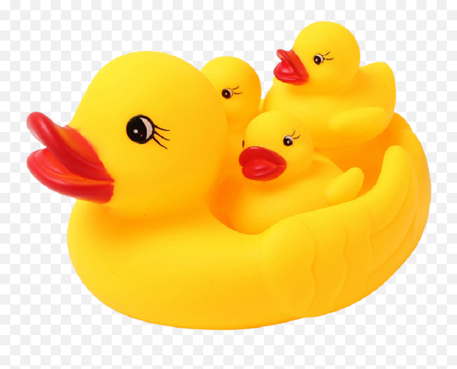 Download Classic Rubber Duck Family Larger Photo - Rubber Duck Toys Png,Rubber Chicken Png