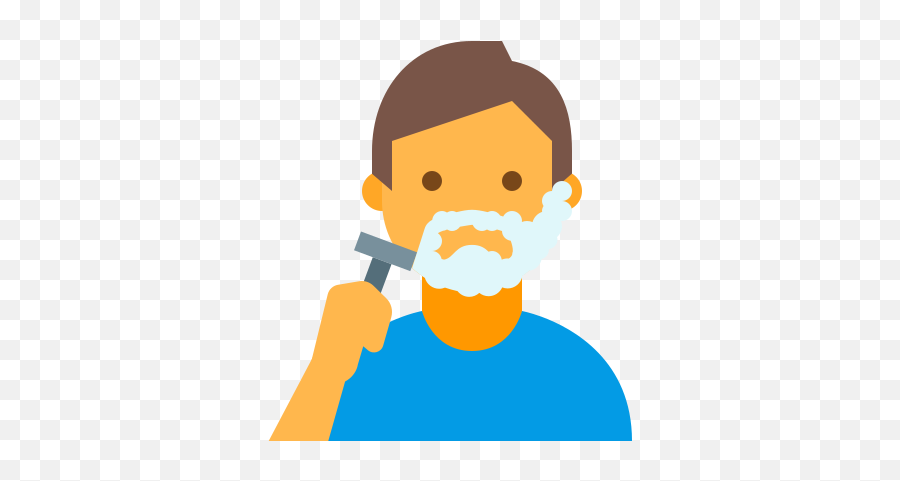 Shaving Man Icon In Color Style - Icon Person Vector Png,Shaving Icon