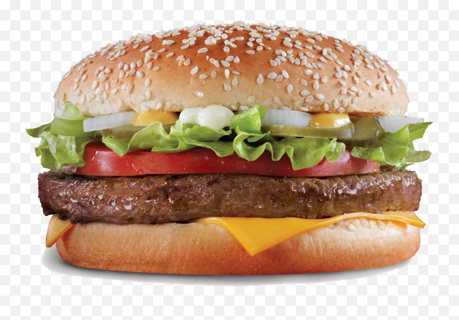 Burger Png Transparent Images - Hamburger With Sesame Seed Bun,Burger Png