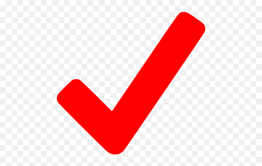 Checkmark Icon - Red Check Mark Symbol Png,Red Check Mark Png