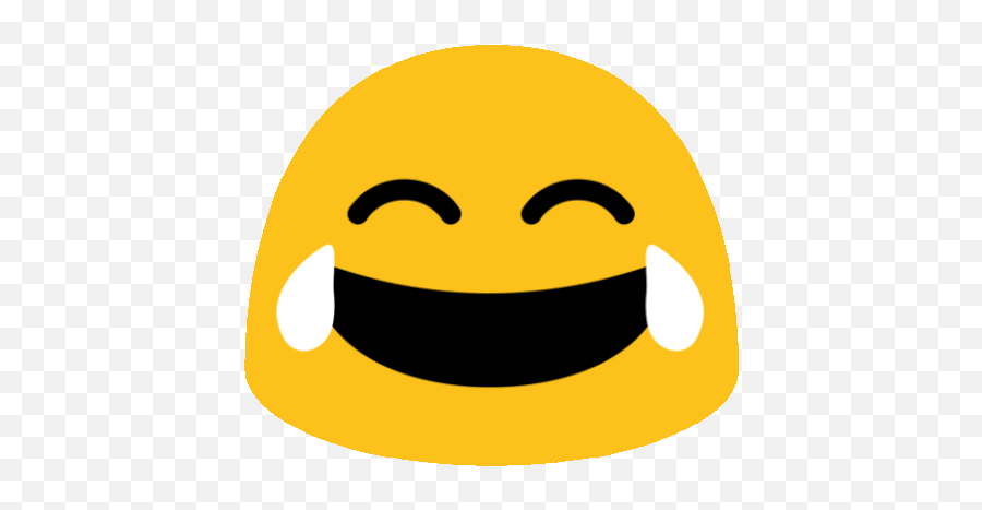 Emoji Cries Tears Of Joy Sticker - Long Livethe Blob Lol Wide Grin Png,Lol Emoji Icon