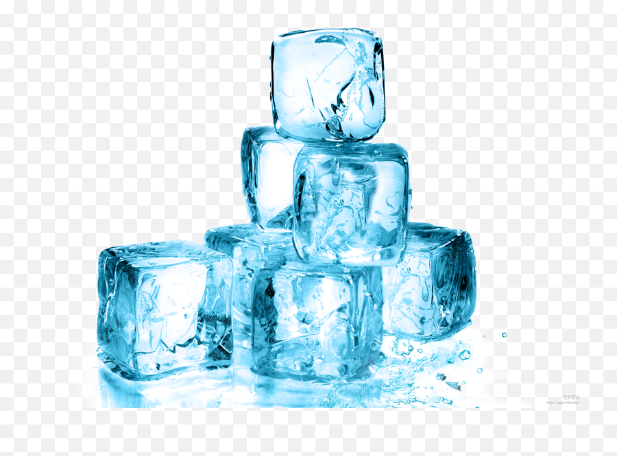 Ice Cube Melting Glacier Water - Blue And Fresh Ice Ice Cube Melting Png,Cube Transparent Background