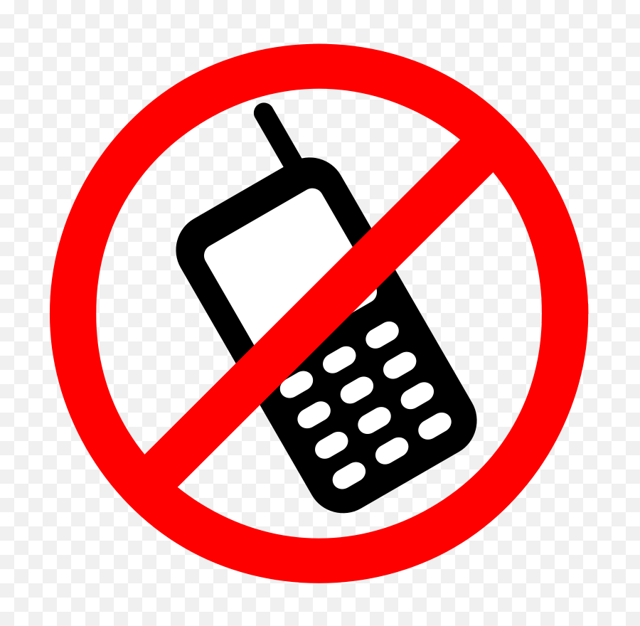 No Cell Phones Allowed Clip Art - Don T Click Here Png,Cell Phones Png