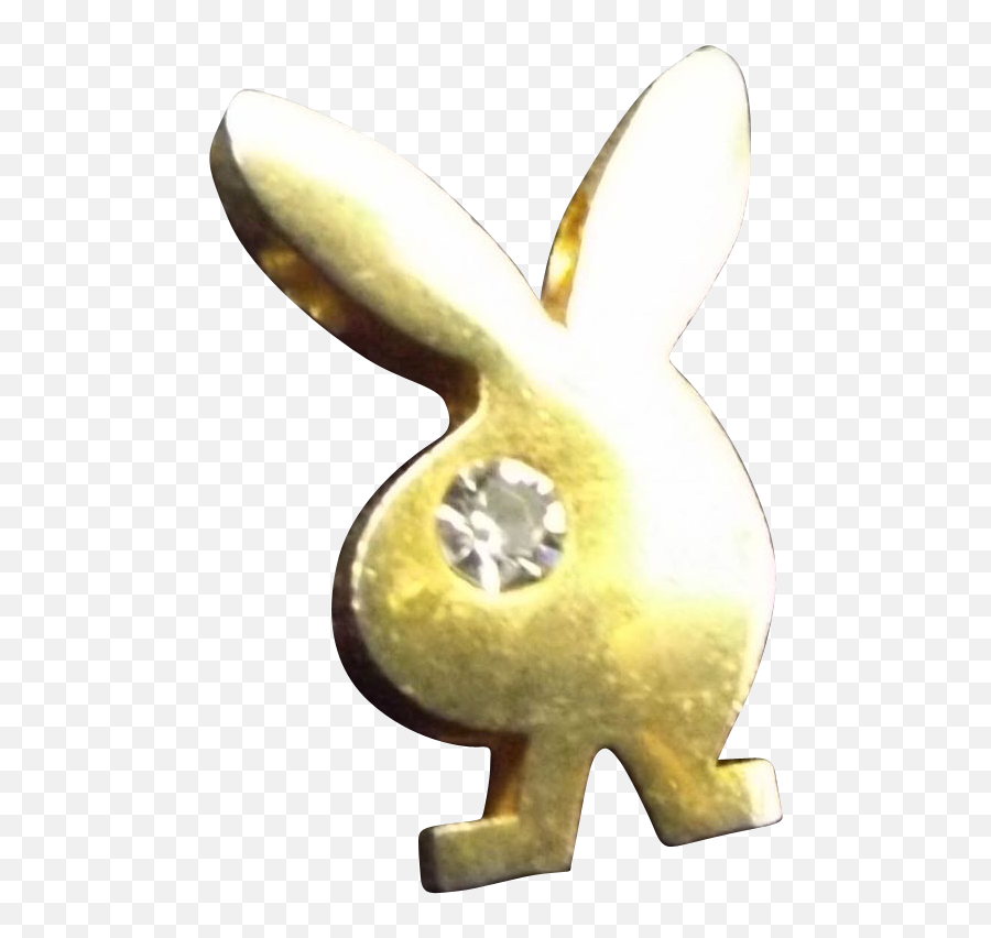 Download Vintage 10k Gold Filled Playboy Bunny Pendant - Domestic Rabbit Png,Playboy Logo Png