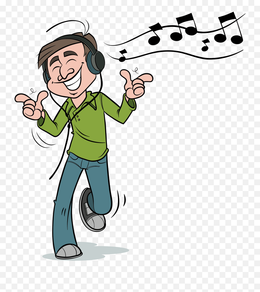 Listen To Music Clipart Gif - Clipart Listening To Music Png,Listening Png  - free transparent png images 