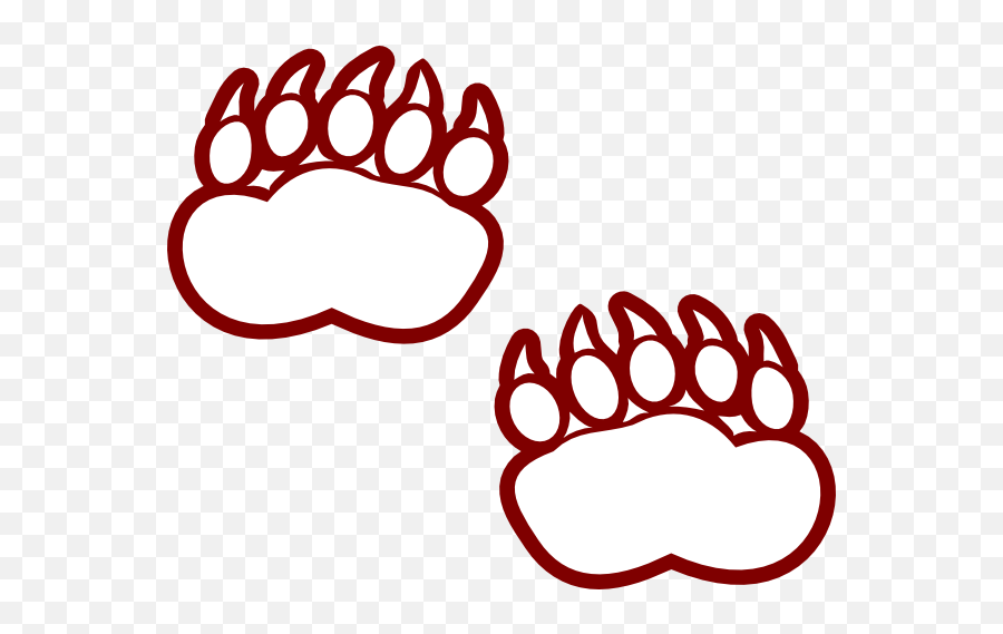 Download Graphic Library Bobcat Clipart Wolf Paw - Polar Bear Paws Coloring Page Png,Wolf Outline Png