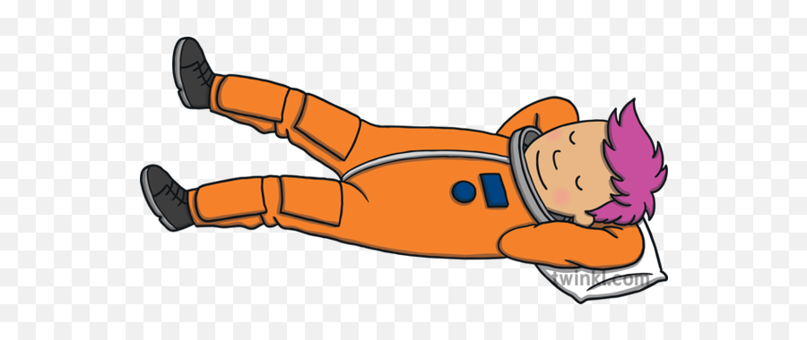 Astronaut Sleeping Pillow Relax Space Exploration Movement - Astronaut Sleeping In Space Cartoon Png,Astronaut Clipart Png