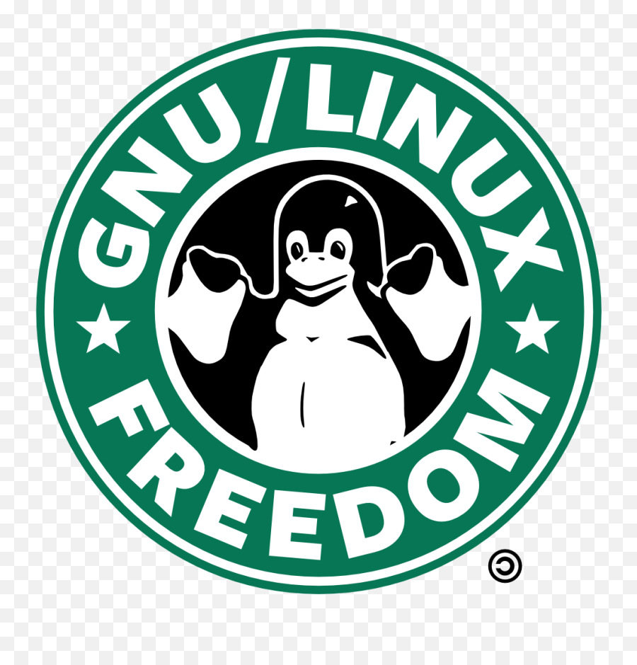 Starbucks Clipart Circle Transparent Free - Linux Starbuck Logo Png,Starbucks Logo Png