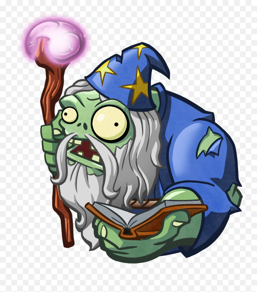Download Hd 15 Jan - Zombie Wizard Transparent Png Image Plants Vs Zombies 2 Wizard Zombie Png,Wizard Transparent