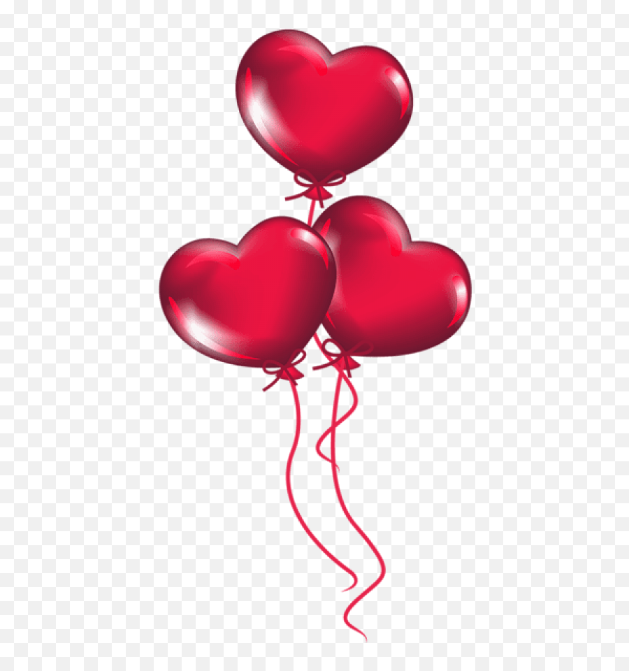 Transparent Heart Balloons Png Clipart - Transparent Background Heart Balloon Png,Balloons Png Transparent