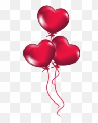 Transparent Heart Balloons Png Clipart - Transparent Background Heart Balloon Png,Balloons Png Transparent