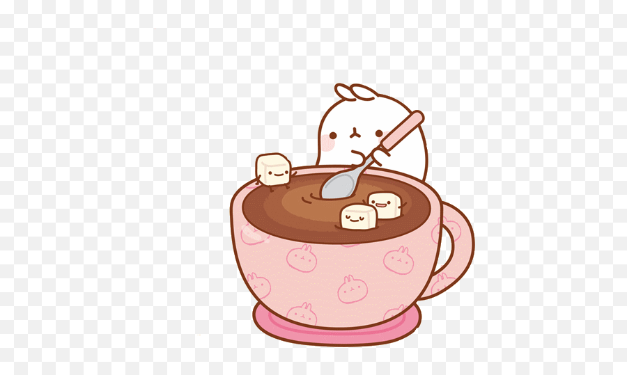 1k Popular Kawaii Bunny Transparent Molang Also - Kawaii Hot Chocolate Png,Lol Transparent