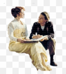 Leonardo Dicaprio Kate Winslet - Rose And Jack Titanic Png,Titanic Png
