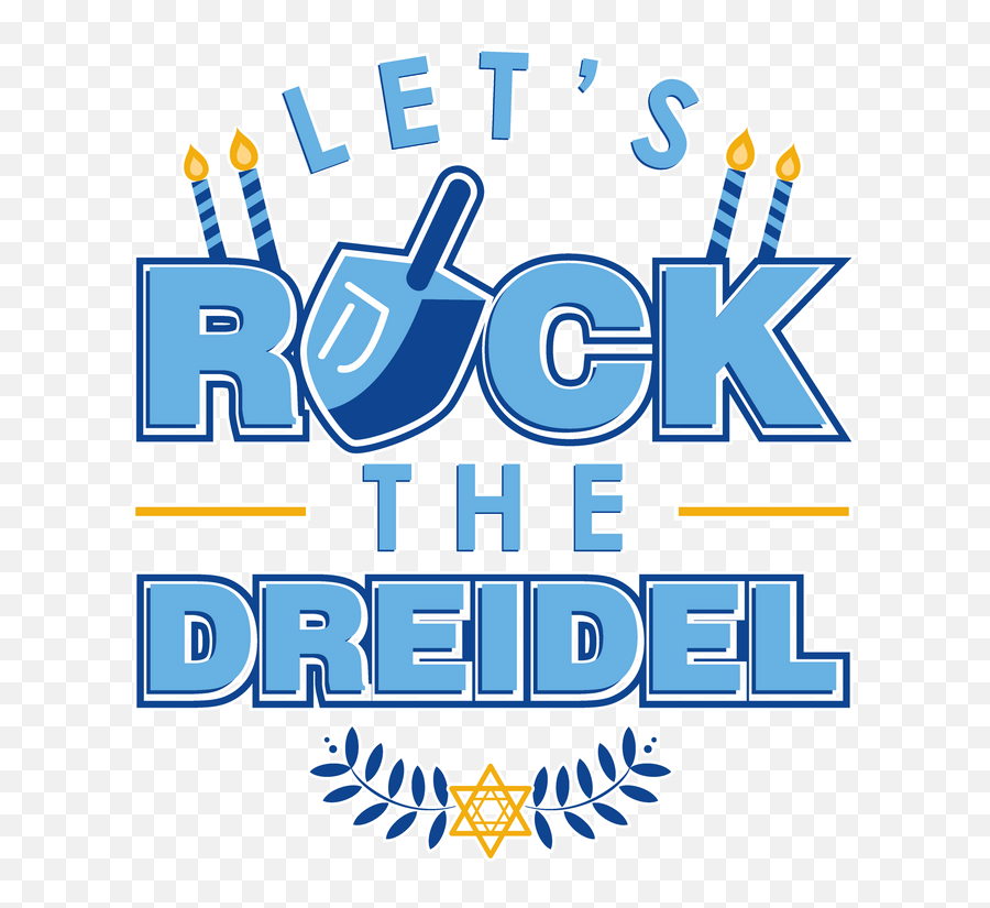 Rock The Dreidel Jewish Hanukah Hanukkah Chanukah Sticker - Graphic Design Png,Dreidel Png