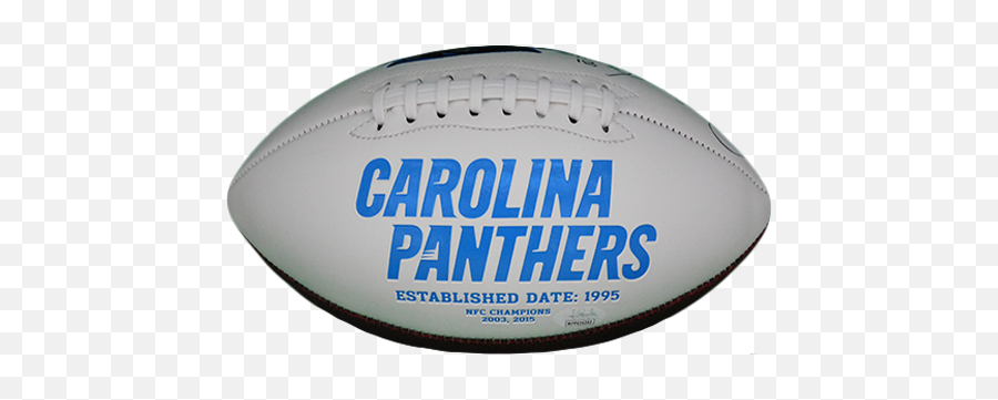 Rocket Ismail Autographed Carolina Panthers Logo Football Jsa - Kick American Football Png,Panthers Logo Images