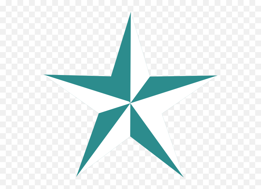 Teal Stars Clipart - Cross Stitch Nautical Star Png,Texas Star Png