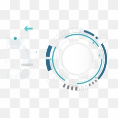 Abstract Digital Technology Background - Circle Png