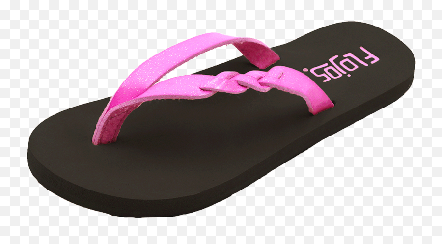 Flojos Youth Girls Flip Flops - Serenity Pink Glitter Png,Pink Glitter Png