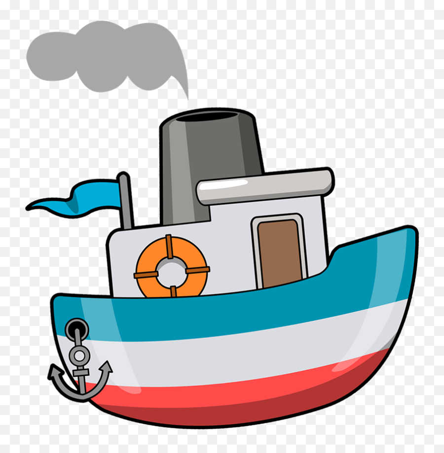 Free Cartoon Boat Png Download - Ship Clipart,Boat Png