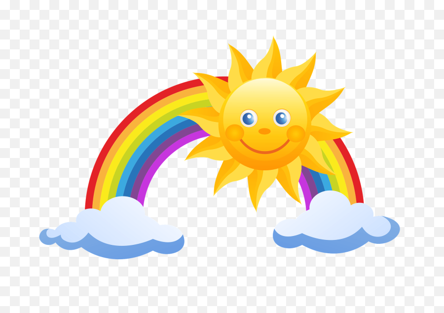 Clipart Rainbow Sunshine - Rainbow For Covid 19 Png,Sunshine Png