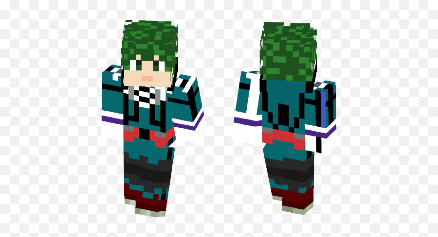 Download Izuku Midoriya Minecraft Skin For Free - Fictional Character Png,Midoriya Png