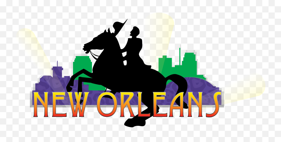 Vector New Orleans Statue With City Background Clip - New Orleans Clear Background Png,City Background Png