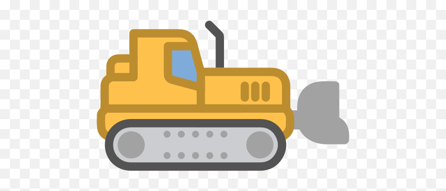 Bulldozer Icon Myiconfinder - Bulldozer Png,Bulldozer Png