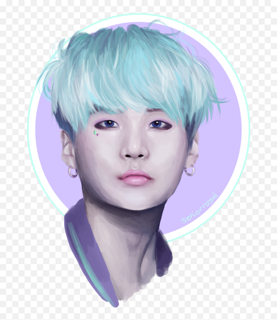 Download Hd Drawing Bts Watercolor Vector Free - Suga Png,Suga Png