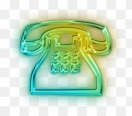 Neon Phone Sign Transparent Png - StickPNG Png