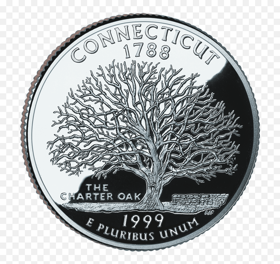 1999 Ct Proof - Connecticut Quarter Png,Proof Png