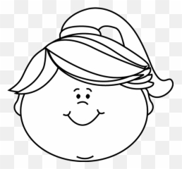 Download Hd Clip Library Stock Anger Clipart Emotional - Girl Face Outline Black And White png
