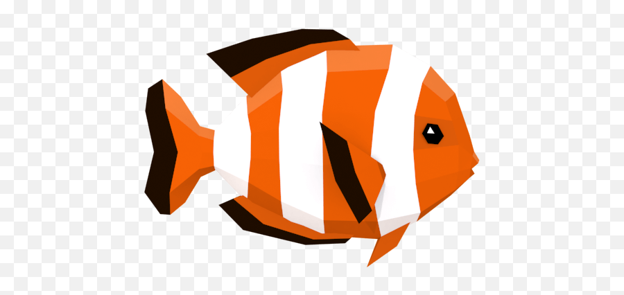 Lowpoly Colorful Reef Fishes Part 23 U2013 Dedipic - Pomacentridae Png,Clownfish Png