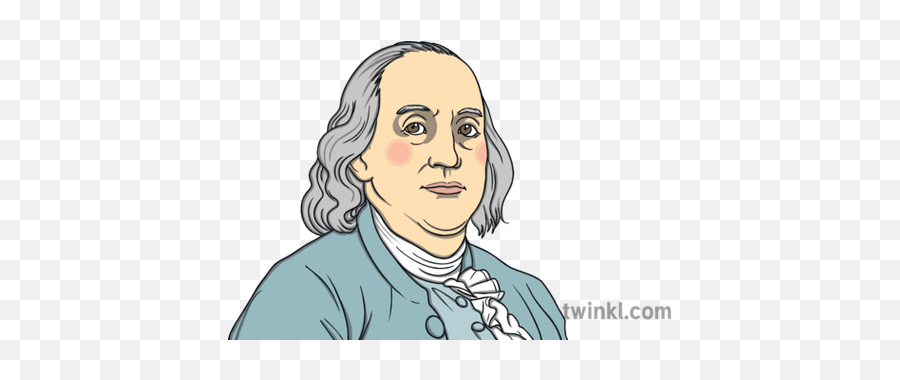 Benjamin Franklin Portrait Usa Ks1 Illustration - Twinkl For Adult Png,Benjamin Franklin Png