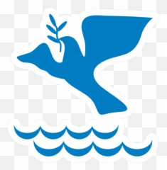 Dove With Olive Branch Sticker - Bird png