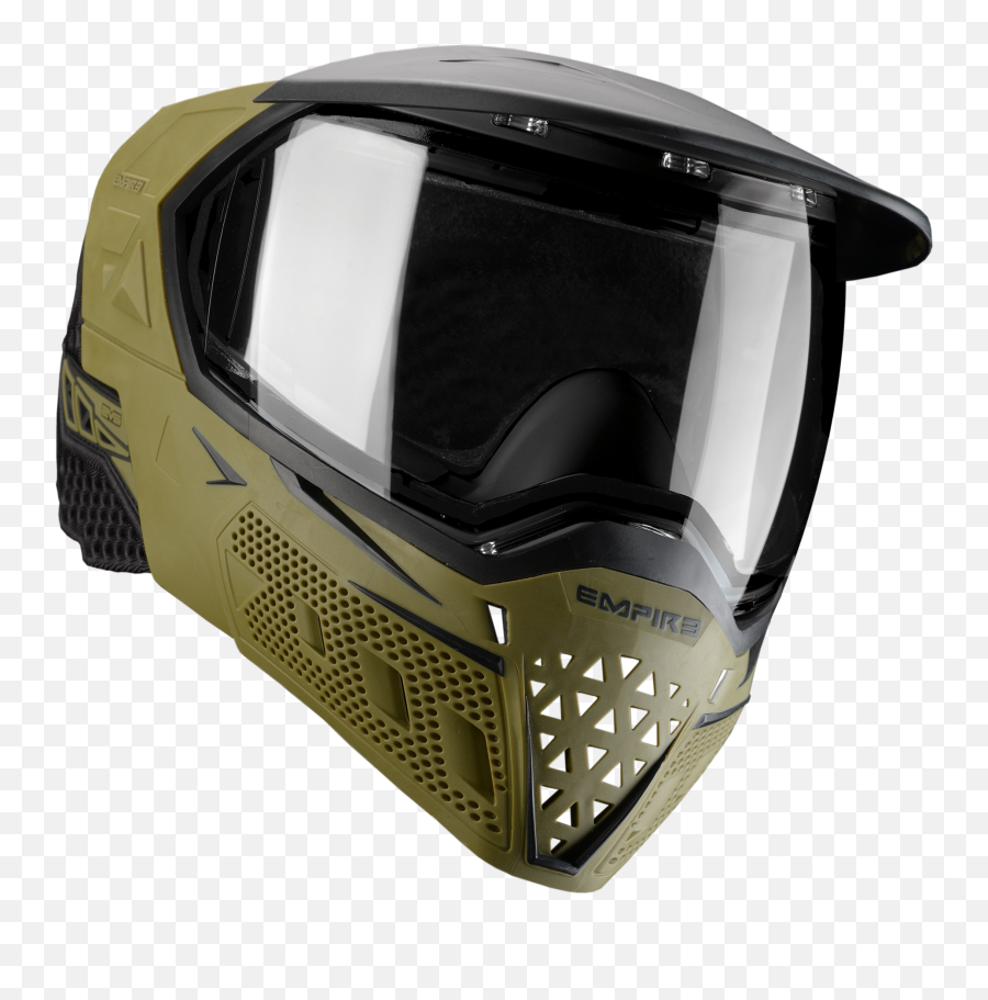 Empire Evs Paintball Mask - Olive Black Motorcycle Helmet Png,Icon Stryker Elbow Guards