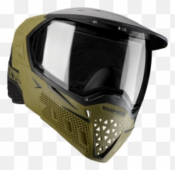 Empire Evs Paintball Mask - Olive Black Motorcycle Helmet png
