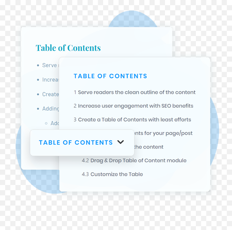 Table Of Contents In Beaver Builder - Table Of Content In Module Png,Table Of Content Icon