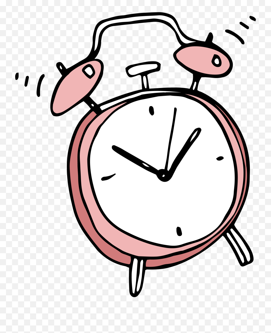 Clock Clipart Aesthetic - Cartoon Alarm Clock Png,Alarm Clock Transparent Background