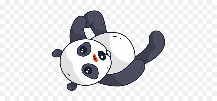 Cute Panda Muzzle Spot Fat Flat - Cartoon Png,Cute Panda Png