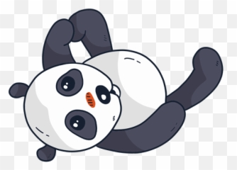 Cute Panda Muzzle Spot Fat Flat - Cartoon Png,Cute Panda Png