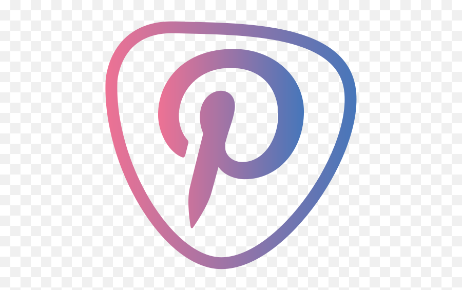 Social Icon Media Colourful - Vertical Png,Pink Pinterest Icon