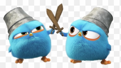 Angry Bird Blues Fighting Png Image