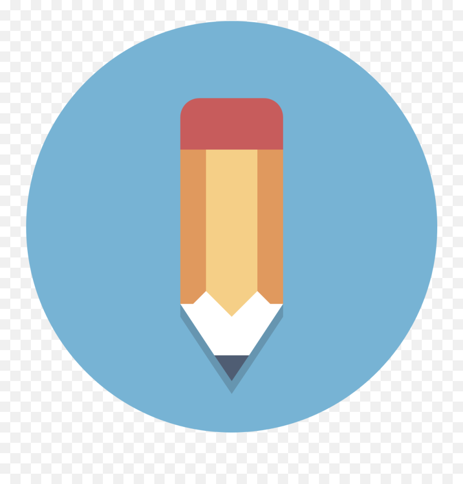Filecircle - Iconspencilsvg Wikimedia Commons Round Pencil Icon Png,Round Icon Png