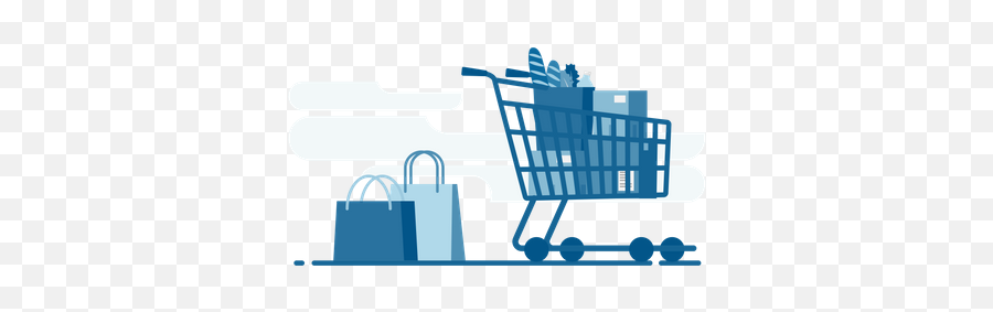 Best Premium Shopping Basket And Groceries Illustration - Empty Png,Shopping Basket Icon Png