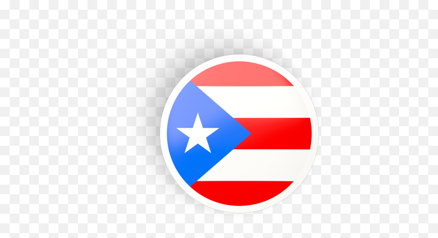 Round Concave Icon Illustration Of Flag Puerto Rico - Puerto Rico Flag Round Icon Png,Icon Pr