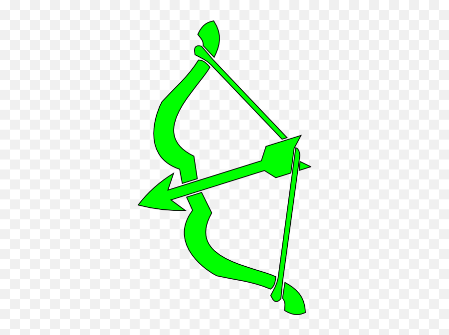 Green Bow N Arrow Clip Art - Vector Clip Art Png,Green Bow Png