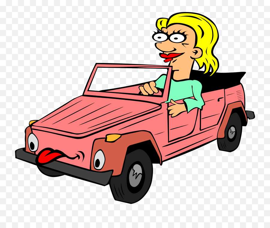 Pink Car Png Download Free Clip Art - Driving Clipart,Pink Car Png