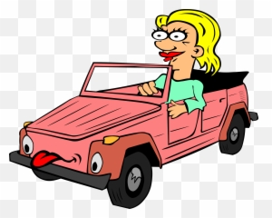 Pink Car Png Download Free Clip Art - Driving Clipart,Pink Car Png
