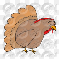 Sad Turkey Clipart Png Big Pictures - Cartoon,Turkey Clipart Png